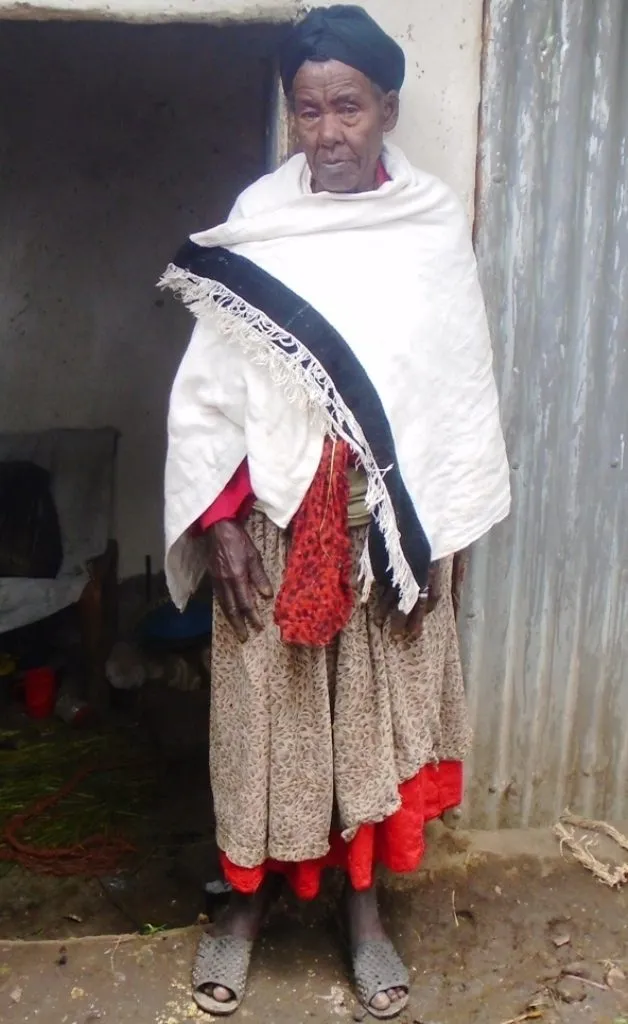Oudere in Ethiopië